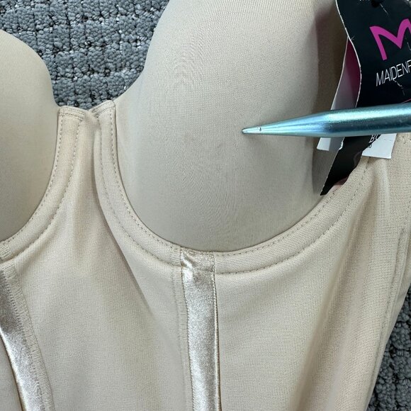 Maiden Form Body Shaperwear Size 34B Cream Underwire Strapless Firm Control NWT - Picture 8 of 11